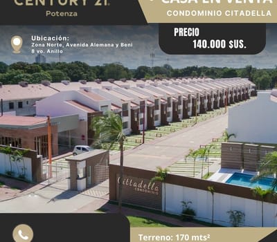 Casa En Venta De Dos Pisos En La Zona Norte