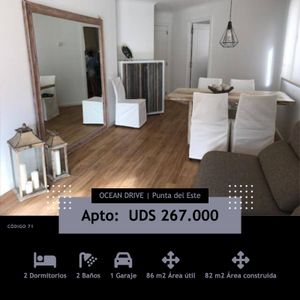 Venta. Apartamento 2 Dormitorios, Ocean Drive Punta Del Este