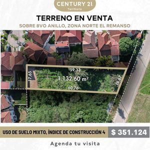 Terreno En Venta Remanso