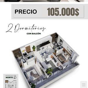 Departamento 2 Dormitorios En Venta Zona Norte