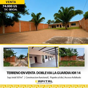 Terreno En Venta Zona Doble Via La Guardia