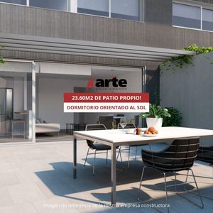 Venta De Apartamento De 1 Dormitorio En Cordón Con 23,60m2 De Patio Propio!