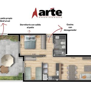Venta De Apartamento De 2 Dormitorios Con Terraza + Patio En Cordón!