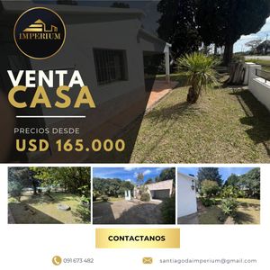 Venta Casa En San Ramón Canelones Con Amplio Jardín Y Chimenea