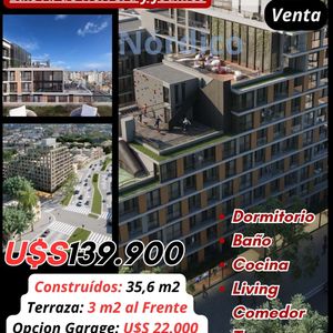 Apartamento En Venta En La Blanqueada - Nordico - Un Lugar Para Disfrutar - 1 Dormitorio Living Comedor C/ Cocina Integrada Baño Terraz Al Frente