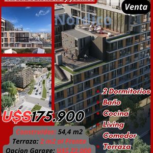 Animate A Disfrutar Vivir En Nordico - Estrenar - 2 Dormitorios Cocina Baño Living Comedor Terraza - Opcion Garage