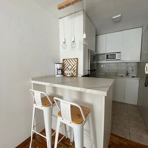 Apartamento En Alquiler En Pocitos, 1 Dormitorio, Amueblado, Terraza, Parrillero