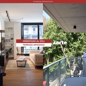 Venta De Apartamento De 1 Dormitorio Con Terraza Orientada Al Sur En Centro