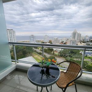 Apartamento En Venta En Torre One, 1 Dormitorio Amueblado, Vista Al Mar, Playa Brava