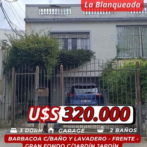 Una Casa Para Disfrutar - En La Blanqueada 3 Dormitorios Cocina C/comedor 2 Baños Jardín, Barbacoa Gge.