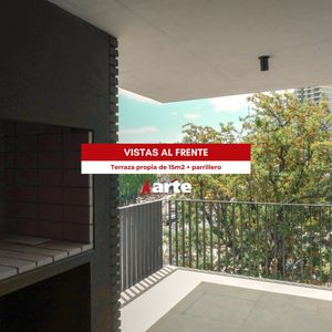 Venta De Apartamento Monoambiente Con Parrillero Y 15m2 De Terraza En Pocitos
