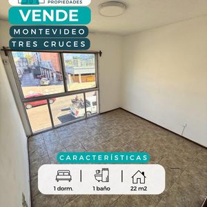 Apartamento De 1 Dormitorio En Tres Cruces - Ideal Inversión O Primera Vivienda