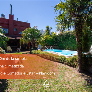 Venta Casa Punta Gorda 4 Dormitorios - Jardín + Piscina - Constr. Tradicional - A 200m De La Rambla