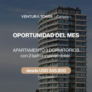 Venta - Apartamento 3 Dormitorios, Vistas Increíbles Y Garaje Doble Incluido, Piso 12