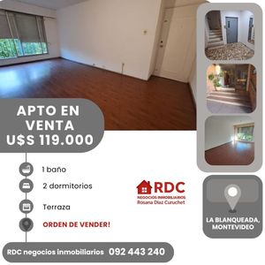 ¡¡¡orden De Vender, La Blanqueada,excelente Ubicación, 2 Dorm, Terraza!!!