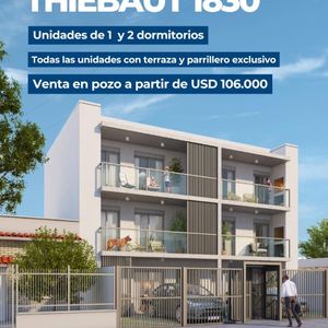 Lanzamiento Exclusivo: Thiebaut 1830, Buceo. Todas Las Unidades Con Terraza Y Parrillero Privado. Inversión En Pozo.