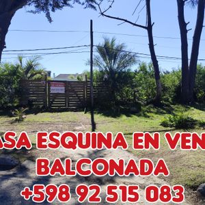 Casa Esquina Con Gran Parque En Balconada La Paloma Rocha Uruguay 
