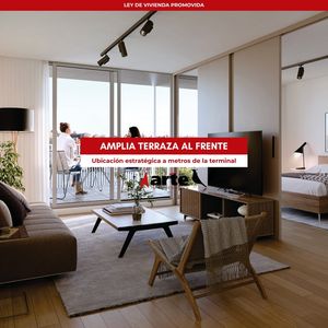Venta De Apartamento De 1 Dormitorio Con Amplia Terraza Al Frente En Tres Cruces