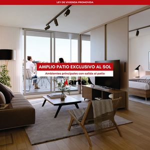 Venta De Apartamento De 1 Dormitorio Con Amplio Patio Exclusivo Al Sol En Tres Cruces
