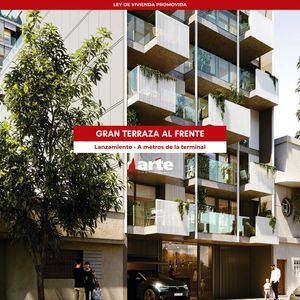Venta De Apartamento De 1 Dormitorio Con Gran Terraza Al Frente En Tres Cruces