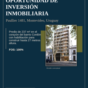 Propiedad Para Construir Edificio Hasta 10 Pisos