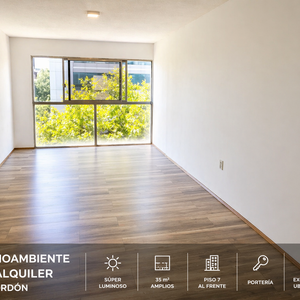 Monoambiente En Alquiler | Cordón | Luminoso |equipado Y Pronto Para Entrar