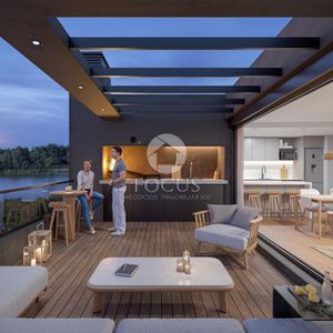 Venta Apartamento Penthouse 1 Dormitorio Y Terraza Al Frente Con Parrillero En Ciudad De La Costa