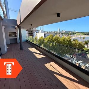 Alquiler Apartamento 2 Dormitorios Penthouse Parque Rodó Con Garage Y Parrillero Tempo Rambla - Rh-13517