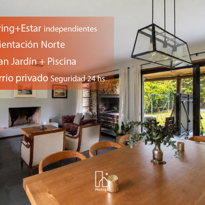Venta Casa 3 Dormitorios Altos De La Tahona - 1 Planta - Gran Jardín + Piscina Al Norte - Living + Estar