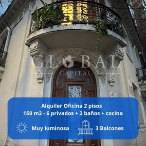 Oficina En Alquiler Parque Rodo 6 Privados Excelente Esquina