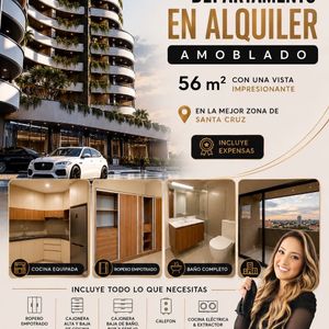 Departamento En Alquiler Amoblado  De  56 M2 Con Una Vista Impresionante