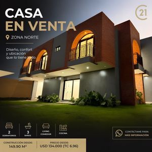  Casa En Venta En Condominio Ubicado En Zona Norte 