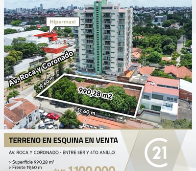 Terreno En Venta - Sobre La Avenida Roca Y Coronado