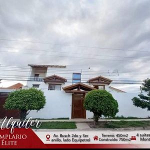 Lujosa Casa Amoblada En Alquiler O Venta En Equipetrol