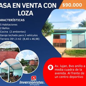 Casa En Venta Con Loza - Zona Lujan