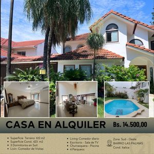 Casa En Alquiler - Barrio Las Palmas