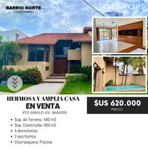 En Venta Hermosa Y Amplia Casa En Zona Norte. 