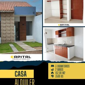  Hermosa Casa En Alquiler– Av. Los Chacos (8vo Anillo