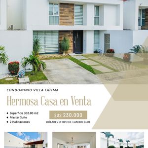 Hermosa Casa En Venta – Condominio Villa Fátima