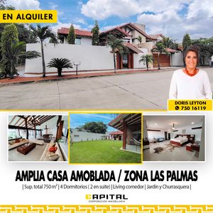 Inmediaciones Del Barrio Las Palmas – Alquilo Amplia Casa Amoblada