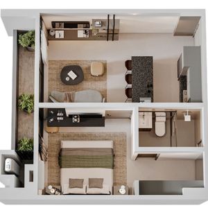 Departamento De 1 Dormitorio En Preventa En Equipetrol