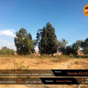 6 Lotes En Venta Zona Rumy Mayu Cerca Chalancalle Tiquipaya - Cochabamba