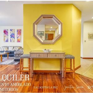 Calacoto, Calle 12 Departamento Amoblado En Alquiler