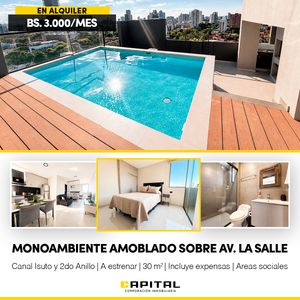 Monoambiente Amoblado En Alquiler Av La Salle