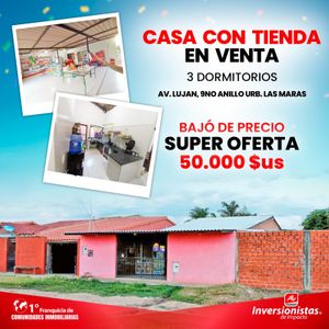 Casa En Venta Con Tienda  Al Frente De Area Verde