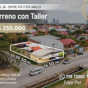 Terreno En Esquina Con Taller Radial 26