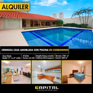 En Cond Las Palma II Alquilo Casa Con Muebles
