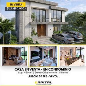 Casas En Pre Venta En Cond Santa Cruz La Vieja