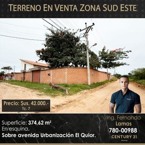 Terreno En Venta Sobre Avenida, Urbanizacion El Quior