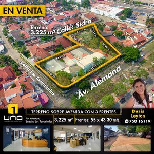 Terreno En Venta Sobre Avenida Alemana